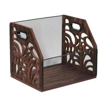 Imagem de Ｂｅｓｇａ Suporte para discos de, prateleira, suporte de mesa, decoração de madeira para casa, porta-revistas, organizador para garagem, quarto,