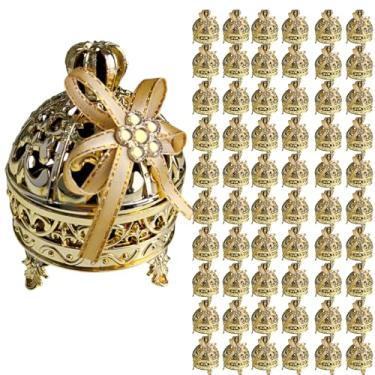 Imagem de Kit 60 Enfeite Mini Porta Joias para Lembrancinha Festa Casamento Cha Bebe Aniversário 8 x 6,5cm