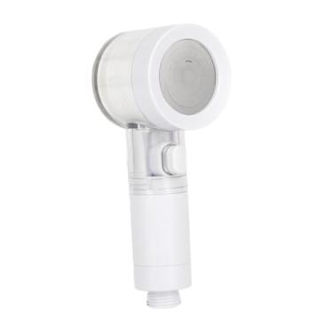 Imagem de Generic Chuveiro de alta pressão com filtro e pulverizador universal para banheiro, chuveiro portátil para clube, spa e hotel, Branco Claro