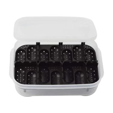 Imagem de Baoblaze Caixa de criação de répteis Caixa de incubação de répteis para recipiente de pesquisa Suprimentos de criação Incubadora de ovos para lagartixas Cobras, Preto