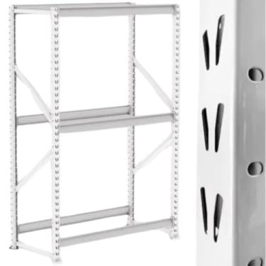 Imagem de Mini Porta pallet Estante Aço Uso ndústria 750kg 1,20x0,60x2,00mt SEM PLANOS