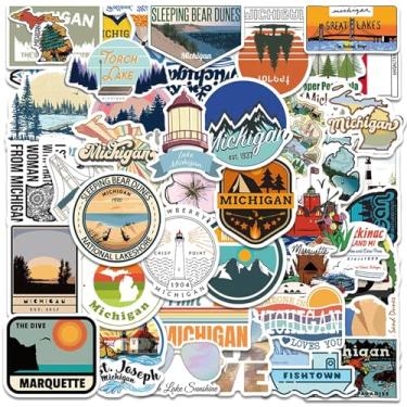 Imagem de 50 peças adesivos Michigan State, adesivos legais de viagem, adesivos de vinil à prova d'água para garrafas de água, laptop, bagagem, adolescentes adultos, teclados, mochilas, skates, bagagem