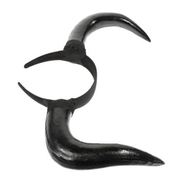 Imagem de Beaupretty Tiara de Chifre de Boi Diabólico, Acessórios para Festa de Cosplay de Halloween, Decoração de Cabelo
