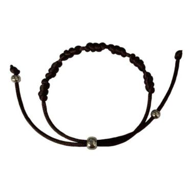 Imagem de Pulseira De Cetim Marrom Kabbalah 7 Nós Prosperidade