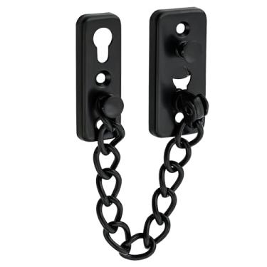 Imagem de Cadeado de porta trava de porta guarda trava de aço inoxidável corrente de segurança parafuso de porta para porta interior porta da frente porta de banheiro porta de celeiro porta porta de garagem