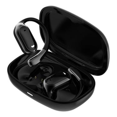 Imagem de Diyeeni Fones de Ouvido Sem Fio, Fones de Ouvido Sports Bluetooth 5.4 Com Gancho, Houros de Ouvidos de 6 Horas Com 13 Mm de Acionamento Dinâmico Grande, Fones de Ouvido à Prova D'água (Preto)