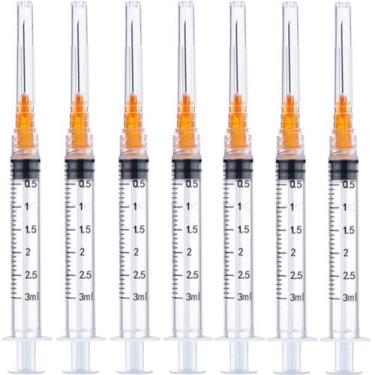 Imagem de Seringa dispensadora de plástico Fovafod 3mL 25Ga (pacote com 50)