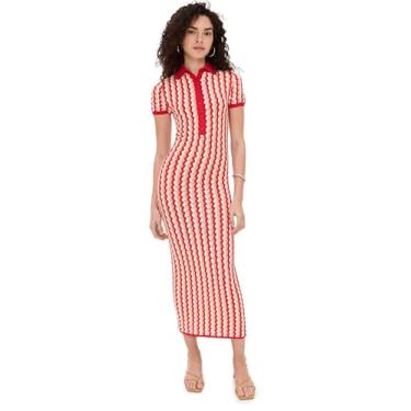 Imagem de Ronny Kobo LTD Vestido feminino de malha Quinlan, Cereja multi, PP