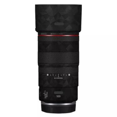 Imagem de 100 2.8 Lente Cap Skin Anti-Scratch Adesivo de Câmera para Canon RF 100 mm F2.8 Película Protetora Macro Decalque (Triângulo Preto)