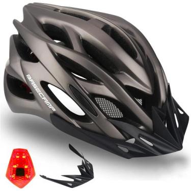 Imagem de Capacete de bicicleta Basecamp BC-10 para homens e mulheres com luz LE