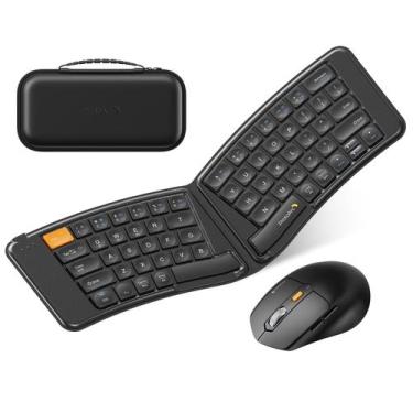 Imagem de Teclado e mouse dobrável Combo ProtoArc XKM03 Bluetooth