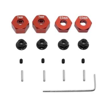 Imagem de Conjunto De Pinos De Cubos De Roda Hexagonais De Metal 1/10 Traxxas Sl