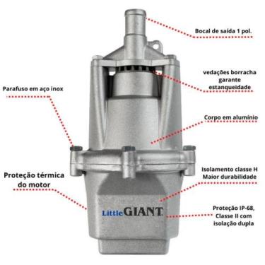 Imagem de Bomba Sapo Submersível Vipo 900 - 1 Pol. 110V Little Giant - SCHNEIDER