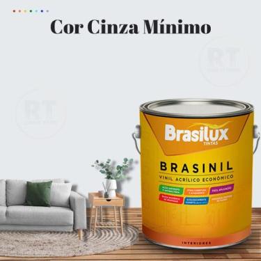 Imagem de Tinta Parede Cinza Véu Acrílica Brasinil Anti Mofo 3,2l - BRASILUX, CI