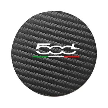 Imagem de Protetores De Porta-Copos Para Carro Fiat 500, 2 Peças, Almofadas Redo