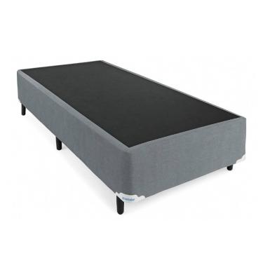 Imagem de Base Box Solteiro Suede Cinza - 78x188cm