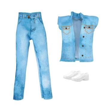 Imagem de Roupas Para Bonecas De 30cm Para Meninas Vestido Xadrez Top Com Lantej