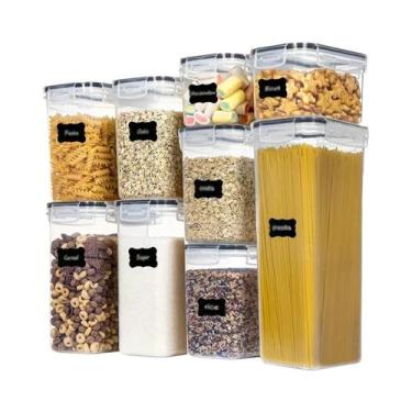 Imagem de Conjunto De Recipientes Herméticos Para Armazenamento De Alimentos Sem