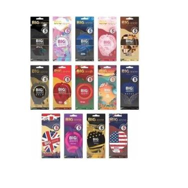 Imagem de Kit com 10 aromatizante sortido big apple automotivo atacado - marca, 