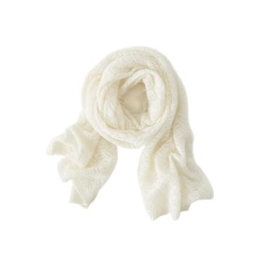 Imagem de Cachecol feminino de caxemira de comprimento médio, xale, dois em um, versátil, outono, inverno, malha, design leve e quente, ideal para camadas com casacos e suéteres combina com qualquer roupa