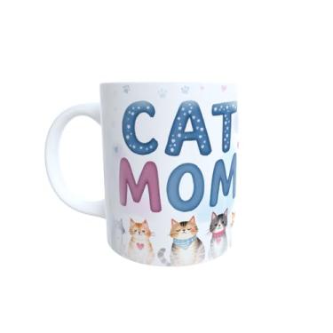 Imagem de Caneca Personalizada Mãe de Gato – Criativa, Divertida e Ótima para Presentear (Moderno 03)