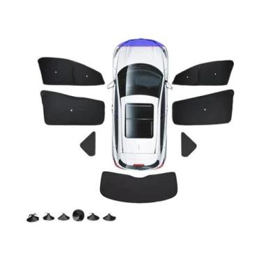 Imagem de Protetor Solar Para Teto De Vidro Dobrável Tesla Model S, Protetor Ant
