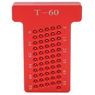 Imagem de Régua Tipo T para Escrita Em Madeira, Linha de Escala Clara, Medidor de Marcação Tipo T para Carpinteiro, Carpintaria 3,1x2,3x0,4in