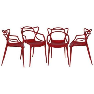 Imagem de Kit com 4 Cadeiras para Sala de Jantar Allegra Solna - OR Design