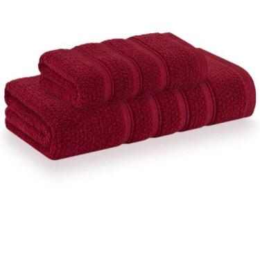 Imagem de Jogo de Banho Essencial Dual Air Catran 4 peças - Buddemeyer, Vermelho