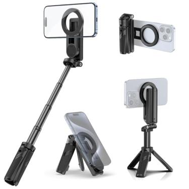 Imagem de Ulanzi JJ03 Pocket Selfie Stick tripé magnético com controlo remoto