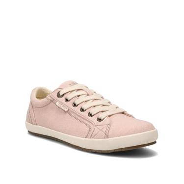 Imagem de Taos Tênis feminino Star – Estilo icônico com design de lona para aventuras diárias – Cadarço de ajuste personalizado e palmilha removível premium com suporte de arco para conforto o dia todo, Cânhamo