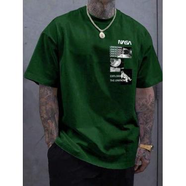 Imagem de Camiseta Masculina Basica Estampada Nasa Astronauta Algodão - crushed,