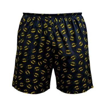 Imagem de Samba Canção Masculino Plus Size Personagem Super Heróis Shorts Dormir