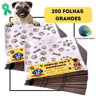 Imagem de Jornal Pet 200 Folhas Grandes Higiênico Papel Limpo Cachorro - Sumai P