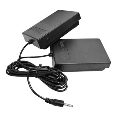Imagem de oshhni Pedal duplo para acessório de instrumento musical pedal interruptor preto para pianos elétricos treinamento desempenho reparo