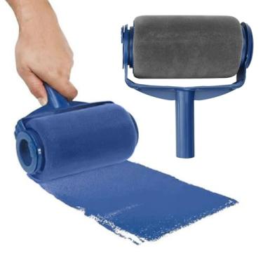 Imagem de Rolo de pintura recarregável, ferramenta de reparo de parede de pincel de rolo, rolo de pintura, rolo de pintura, sem gotejamento para pintar tetos, reparar a parede (cor: conforme mostrado)