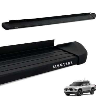 Imagem de Estribo Lateral Montana 2023 a 2025 SUV Aluminio Preto
