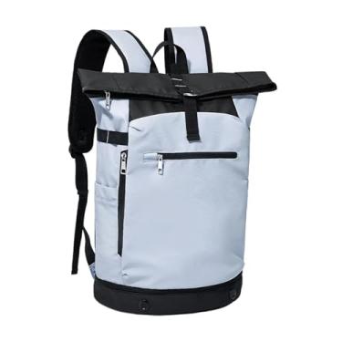 Imagem de predolo Mochila de tênis com rodinhas Mochila casual para o dia a dia Bolsa de tênis estilosa Bolsa de badminton para exercícios, deslocamentos, viagens ao ar, Branco