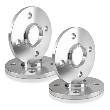 Imagem de Espaçadores de roda centrados em cubo de 10 mm (com bordo) 4 x 100 compatíveis com Honda Accord Civic Crx Del Sol Fit Prelude Integra Insight DA DC2 EG EK EF, compatível com Mitsubishi Mirage (4 peças
