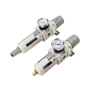 Imagem de 1 peça AW3000-03 Filtro separador de água de óleo de ar G3/20.3 cm controlador regulador de pressão de ar filtro compressor pneumático (fibra AW3000-03, manual)