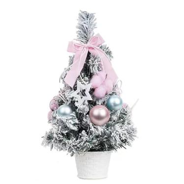 Imagem de Árvore de Natal pequena de 30 cm/39,9 cm, requintada árvore de Natal reutilizável para decoração de hotel e shopping (40 cm)