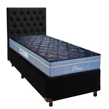 Imagem de Kit Cabeceira + Cama Box + Colchão Solteiro Molas Ensacadas Petrus Paropas