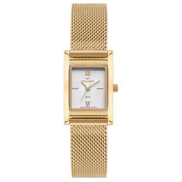 Imagem de Relógio Technos Feminino Ref: 2035nde/1k Elegance Mesh Retangular Dourado