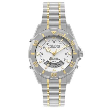 Imagem de Relógio Technos Masculino Ref: Wt2050agn/1b Skydiver Anadigi Bicolor