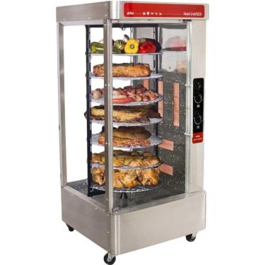 Imagem de Churrasqueira À Gás Arke Rotativa Com 7 Grades Multi Grill