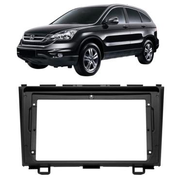 Imagem de Moldura 9 Polegadas Crv 2007 à 2011 Preta Painel Central Multimidia Expex Epx9ho002 Som