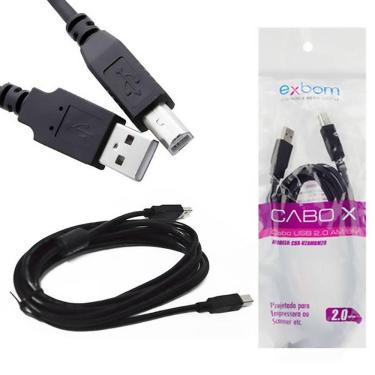 Imagem de Cabo de Impressora Usb 2.0 A-B para Hp Epson Canon Lexmark - 1,8m