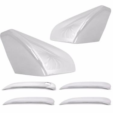 Imagem de Kit Aplique Cromado Maçaneta Retrovisor Chevrolet Onix Prisma 2013 à 2019