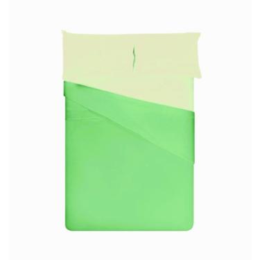 Imagem de Lencol Avulso King Elastico Algodão Verde Claro Estamparia