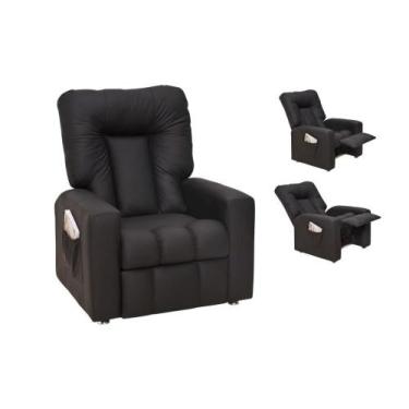 Imagem de Poltrona do Papai Reclinável Pallas Matrix, SINTETICO PRETO